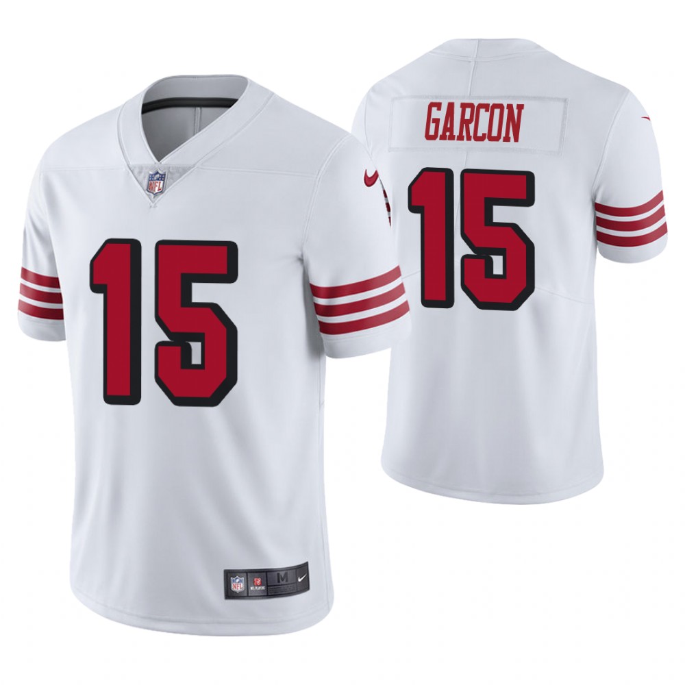 San Francisco 49ers #15 Pierre Garcon White Color Rush Legend Jersey San Francisco 49ers #15 Pierre Garcon White Color Rush Legend Jersey