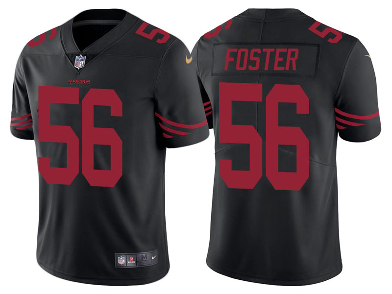 San Francisco 49ers #56 Reuben Foster Black Color Rush Limited Jersey - Light Up Thursday Night San Francisco 49ers #56 Reuben Foster Black Color Rush Limited Jersey - Light Up Thursday Night