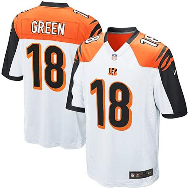 Cincinnati Bengals #18 AJ Green White Game Jersey