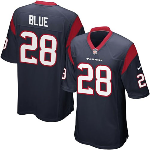 Houston Texans #28 Alfred Blue Team Color Game Jersey Houston Texans #28 Alfred Blue Team Color Game Jersey