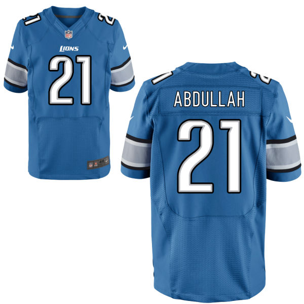 Detroit Lions #21 Ameer Abdullah Light Blue Elite Jersey Detroit Lions #21 Ameer Abdullah Light Blue Elite Jersey