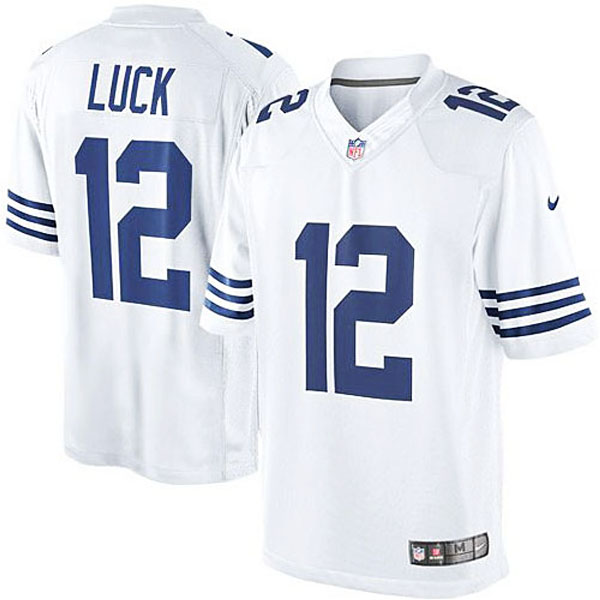 Indianapolis Colts #12 Andrew Luck White Alternate Limited Jersey