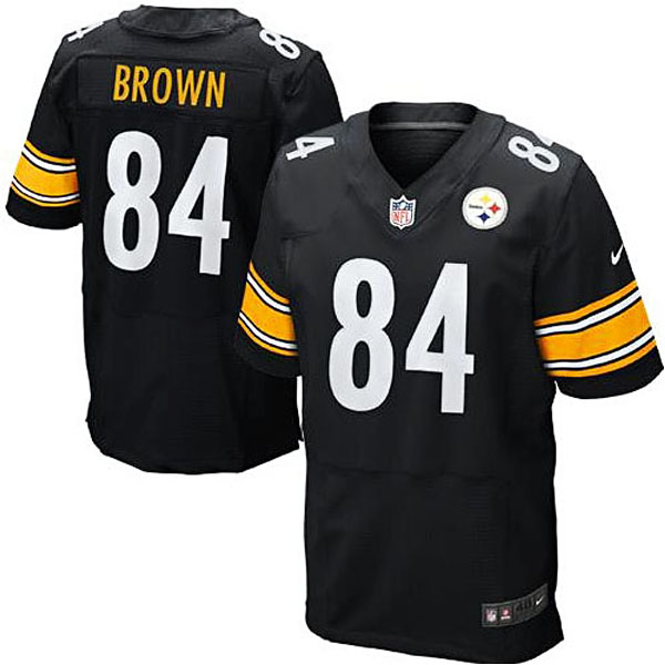 Pittsburgh Steelers #84 Antonio Brown Black Elite Jersey