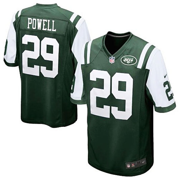 New York Jets #29 Bilal Powell Green Game Jersey New York Jets #29 Bilal Powell Green Game Jersey