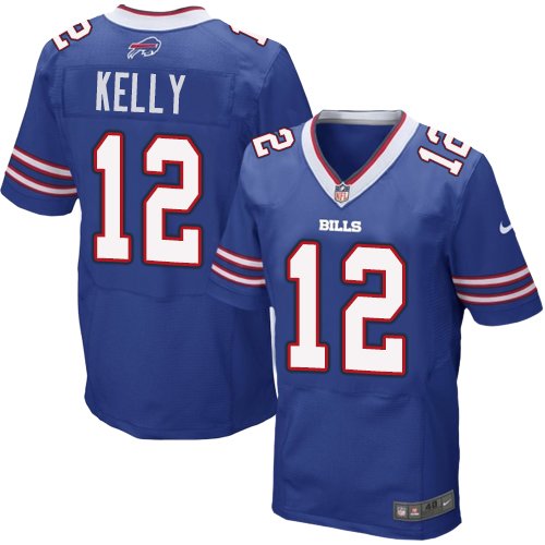 Buffalo Bills #12 Jim Kelly Blue Elite Retired Player Jersey Buffalo Bills #12 Jim Kelly Blue Elite Retired Player Jersey