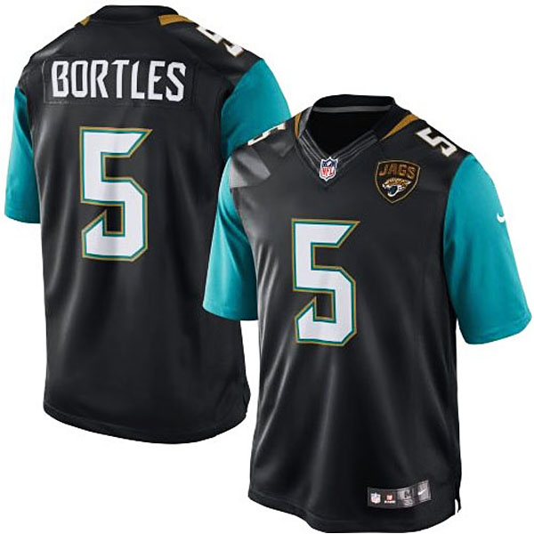 Jacksonville Jaguars #5 Blake Bortles Black Limited Jersey