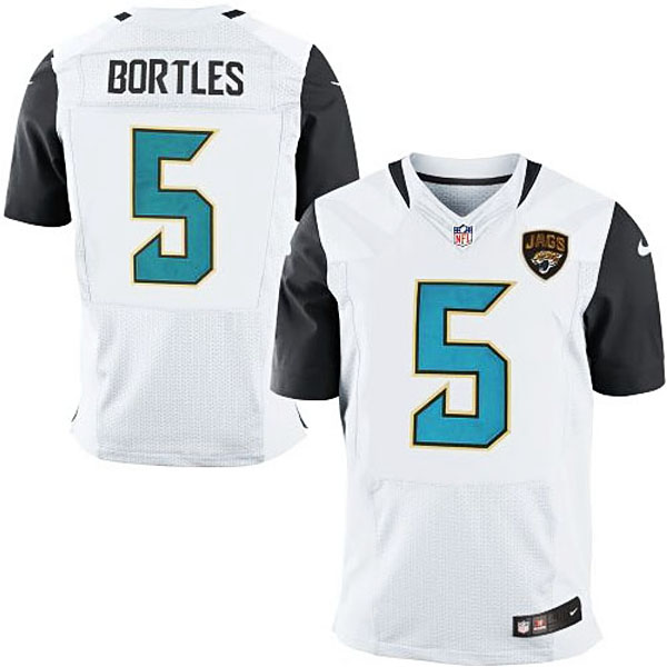 Jacksonville Jaguars #5 Blake Bortles White Elite Jersey