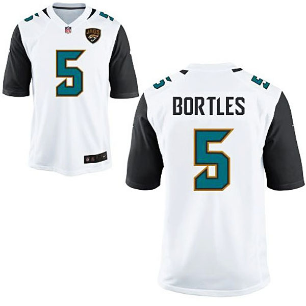 Jacksonville Jaguars #5 Blake Bortles White Game Jersey