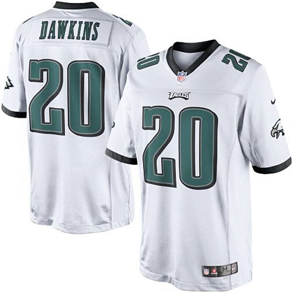 Brian Dawkins White Philadelphia Eagles #20 Retired Player Limited Jersey Brian Dawkins White Philadelphia Eagles #20 Retired Player Limited Jersey