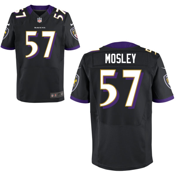 Baltimore Ravens #57 C.J. Mosley Black Elite Jersey