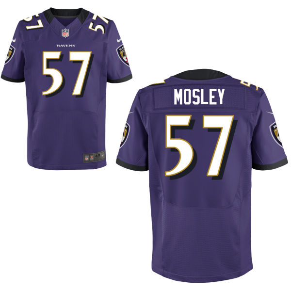 Baltimore Ravens #57 CJ Mosley Purple Elite Jersey