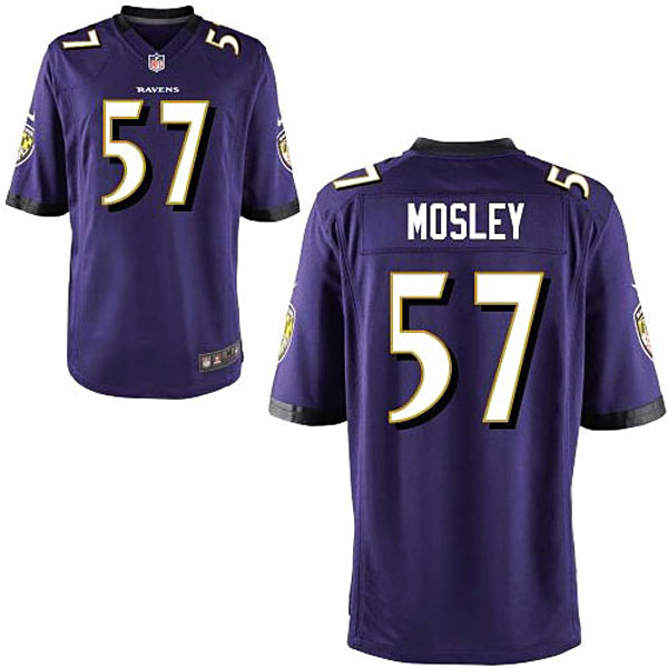 Baltimore Ravens #57 CJ Mosley Purple Game Jersey