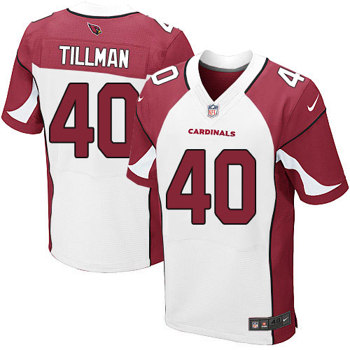 Arizona Cardinals #40 Pat Tillman White Elite Jersey Arizona Cardinals #40 Pat Tillman White Elite Jersey