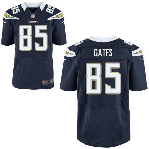 San Diego Chargers #85 Antonio Gates Navy Blue Elite Jersey