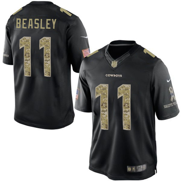 Dallas Cowboys #11 Cole Beasley Salute To Service Black Jersey