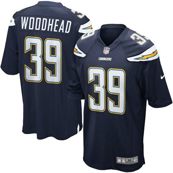Youth Danny Woodhead San Diego Chargers #39 Game Jersey - Navy Blue