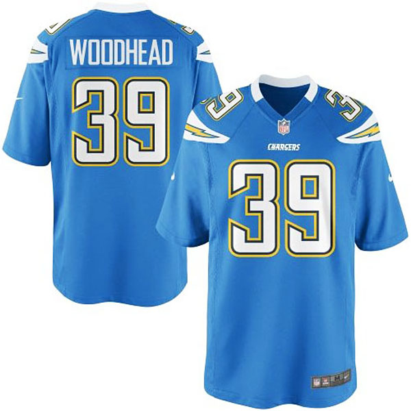 Youth Danny Woodhead San Diego Chargers #39 Game Jersey-Powder Blue