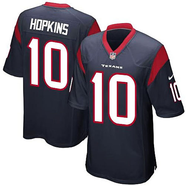 Houston Texans #10 DeAndre Hopkins Navy Blue Game Jersey