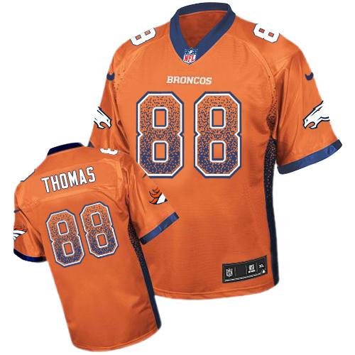 Denver Broncos #88 Demaryius Thomas Orange Drift Fashion Jersey