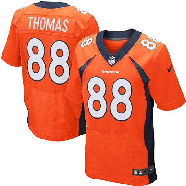 Denver Broncos #88 Demaryius Thomas Orange Elite Jersey