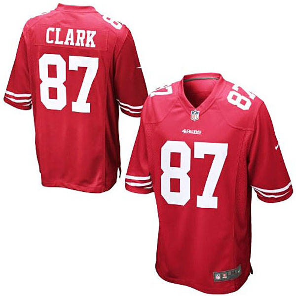 San Francisco 49ers #87 Dwight Clark Cardinal Retired Player Game Jersey San Francisco 49ers #87 Dwight Clark Cardinal Retired Player Game Jersey