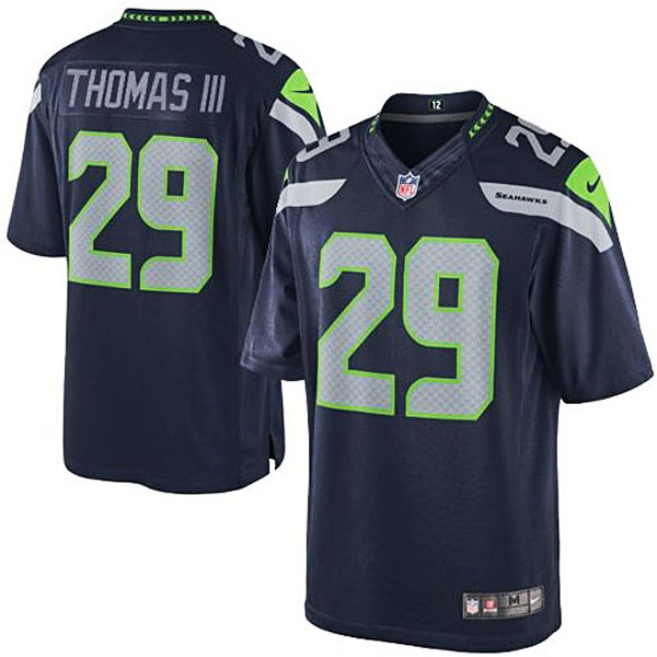 Seattle Seahawks #29 Earl Thomas III College Navy Team Color Limited Jersey