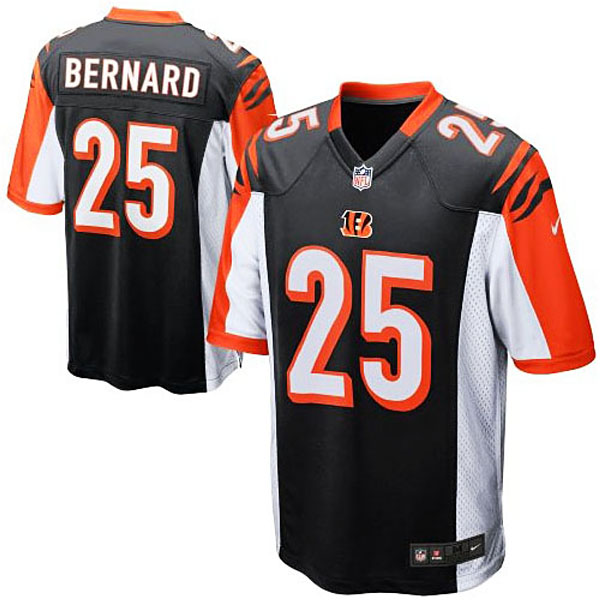 Cincinnati Bengals #25 Giovani Bernard Black Game Jersey Cincinnati Bengals #25 Giovani Bernard Black Game Jersey