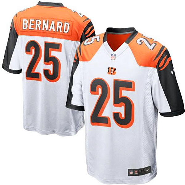 Cincinnati Bengals #25 Giovani Bernard White Game Jersey Cincinnati Bengals #25 Giovani Bernard White Game Jersey