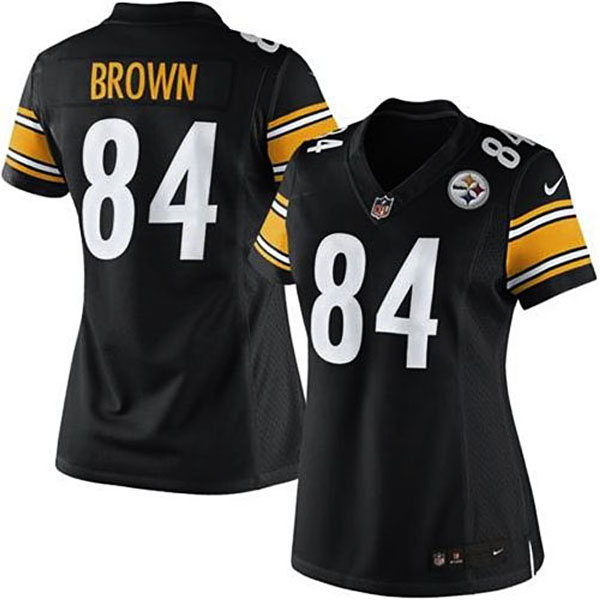 Youth Pittsburgh Steelers #84 Antonio Brown Black Replica Game Jersey Youth Pittsburgh Steelers #84 Antonio Brown Black Replica Game Jersey