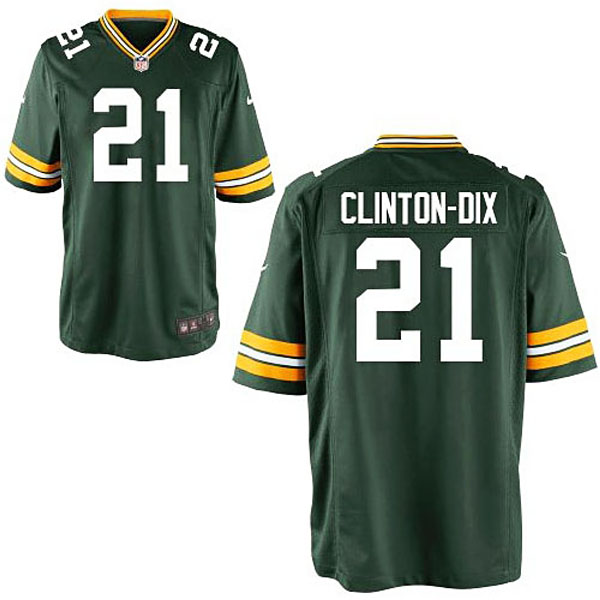 Green Bay Packers #21 Ha Ha Clinton-Dix Green Game Jersey