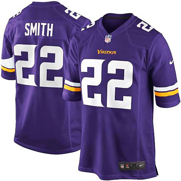 Minnesota Vikings #22 Harrison Smith Purple Game Jersey