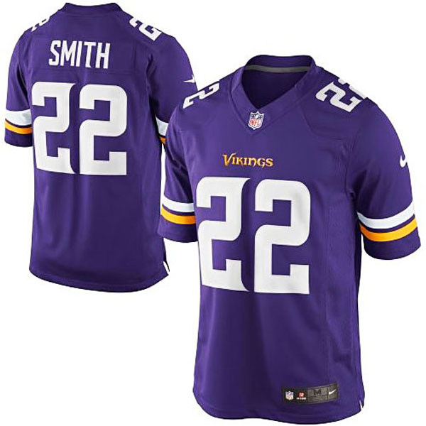Minnesota Vikings #22 Harrison Smith Purple Team Color Limited Jersey