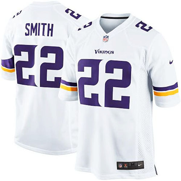 Minnesota Vikings #22 Harrison Smith White Game Jersey