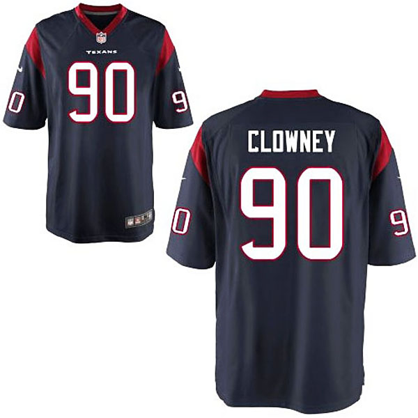 Houston Texans #90 Jadeveon Clowney Navy Blue Game Jersey