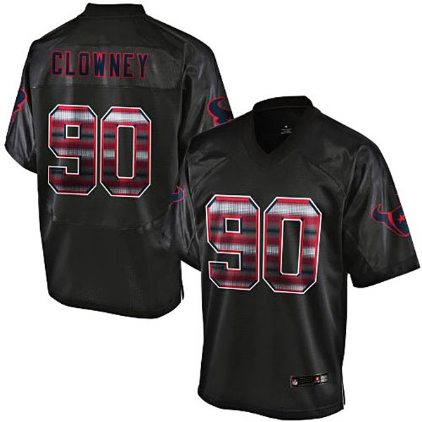 Houston Texans #90 Jadeveon Clowney Pro Line Black Strobe Jersey