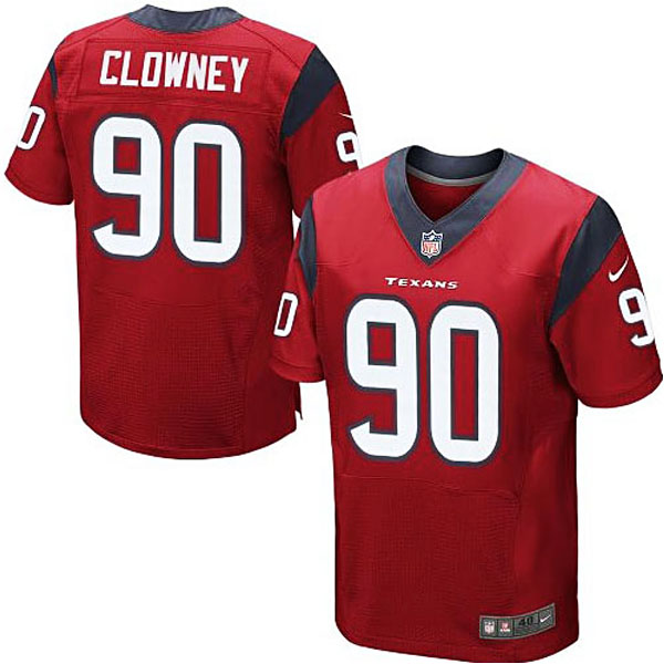 Houston Texans #90 Jadeveon Clowney Red Elite Jersey