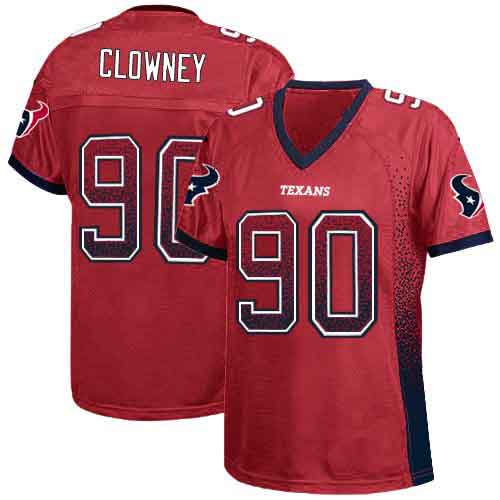 Houston Texans #90 Jadeveon Clowney Red Drift Fashion Jersey