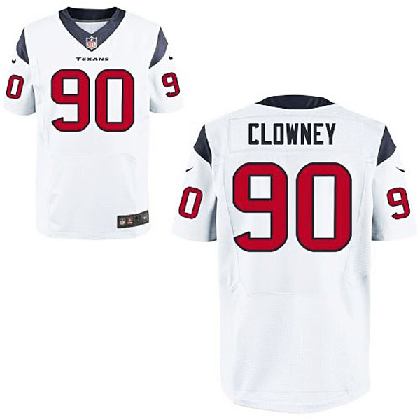 Houston Texans #90 Jadeveon Clowney White Elite Jersey
