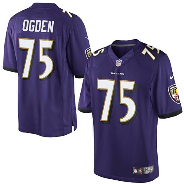 Jonathan Ogden Purple Baltimore Ravens #75 Retired Player Limited Jersey