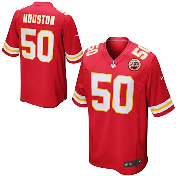 Kansas City Chiefs #50 Justin Houston Red Game Jersey