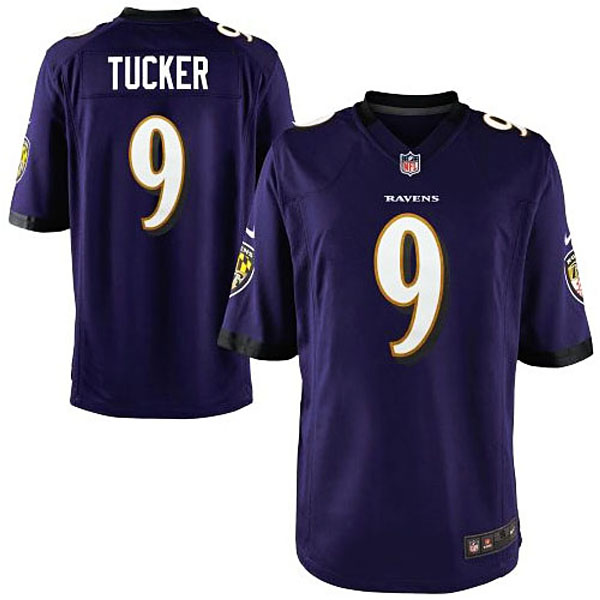 Baltimore Ravens #9 Justin Tucker Purple Game Jersey