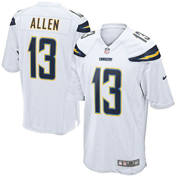 San Diego Chargers #13 Keenan Allen White Game Jersey