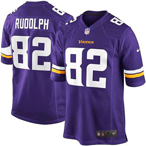 Minnesota Vikings #82 Kyle Rudolph Purple Game Jersey