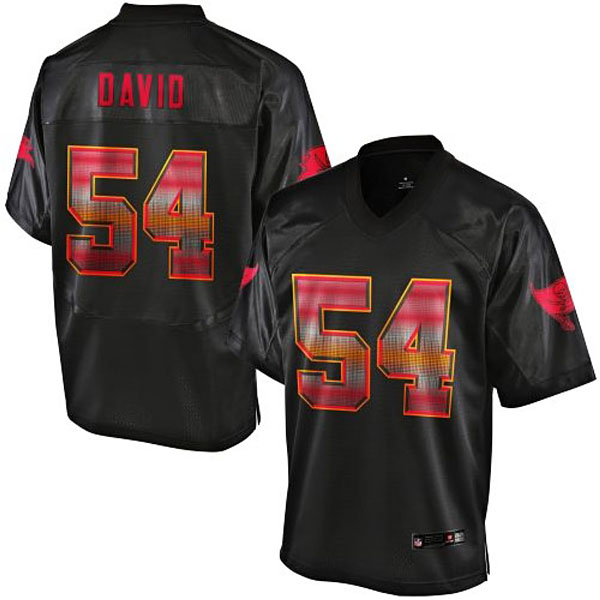 Tampa Bay Buccaneers #54 Lavonte David Pro Line Black Strobe Jersey