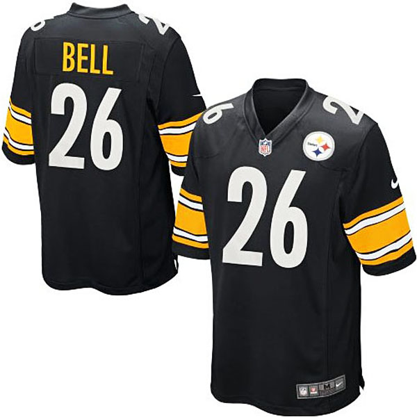 Pittsburgh Steelers #26 Le'Veon Bell Black Game Jersey