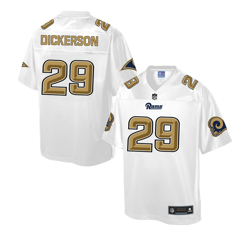 Los Angeles Rams #29 Eric Dickerson White Pro Line Fashion Jersey With Super Bowl LVI Patch