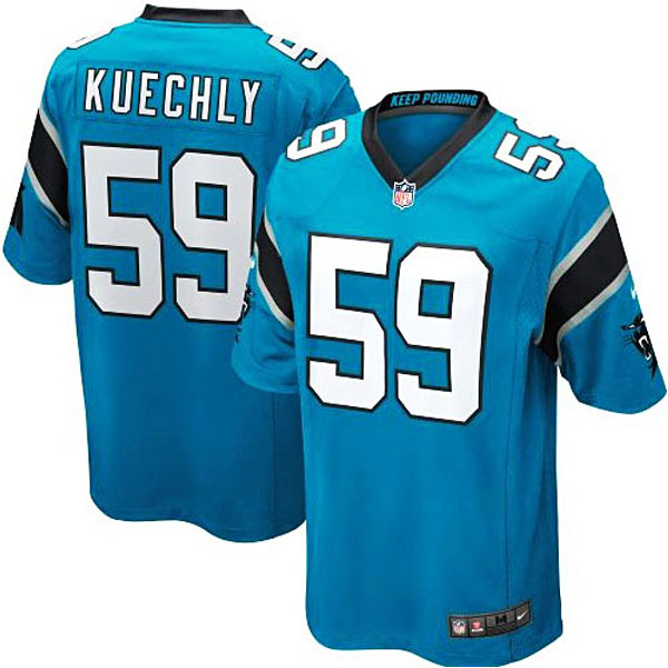 Carolina Panthers #59 Luke Kuechly Blue Alternate Game Jersey