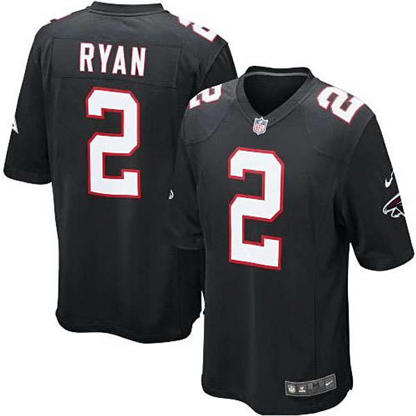 Atlanta Falcons #2 Matt Ryan Black Alternate Game Jersey