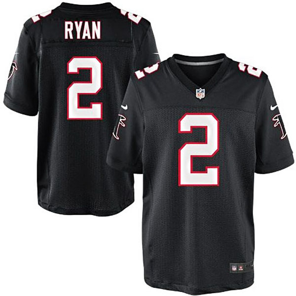 Atlanta Falcons #2 Matt Ryan Black Elite Jersey