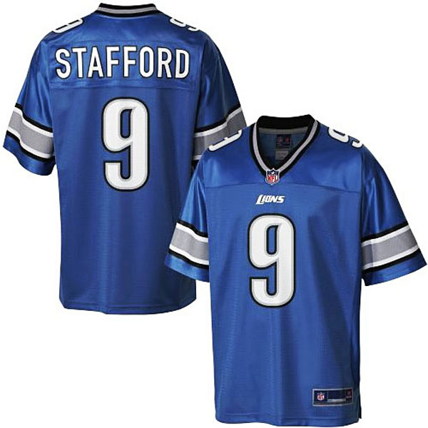 Detroit Lions #9 Matthew Stafford Pro Line Light Blue Player Jersey